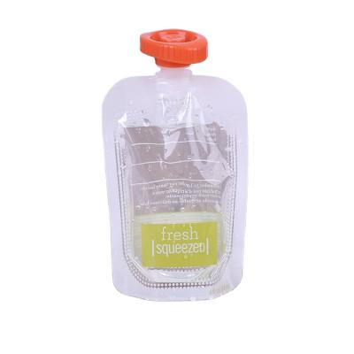 China Customized Food Grade Moisture Proof Printing Transparent Stand Up Spout Bag Liquid Packaging Bag for sale