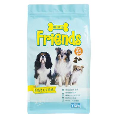 China Manufacturer Reusable Ziplock Pouch Moisture Proof Dog Cat Treats Pet Food Packaging Bags Pet For Dogs for sale