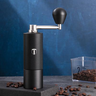 China Safe Top Selling Slim Lightweight Steel Portable Commercial Manual Hand Coffee Bean Grinders On Demand Coffee Grinder Matt Black for sale