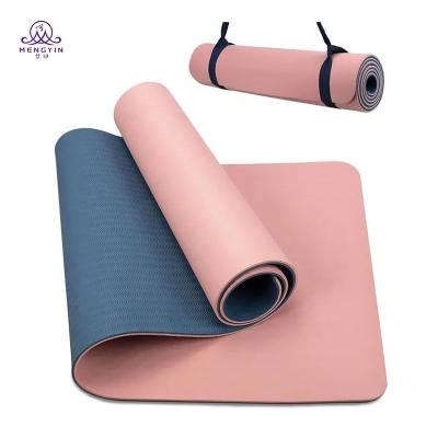 China Eco-Friendly Yoga Pilates Exercise Equipment 6MM Home Use Pilates Band Yoga Mat for sale