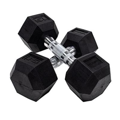 China Modern 2023 Best Selling Gym Used Factory Supplied Cheap Rubber Hex Dumbbell for sale