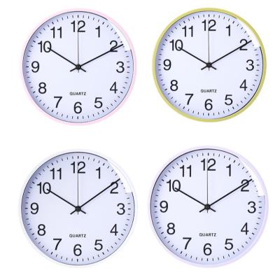 China Creative Hot Sale Analog Watch Modern Plastic Classic Wall Clock Suppliers Creative Silent Quartz Wall Clocks Analog Watch With Hand for sale