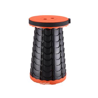 China (Size) Adjustable Portable Folding Plastic Portable Outdoor Folding Telescopic Stool Fishing Travel Stool for sale