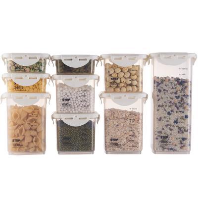 China Airtight plastic freshness preservation kitchen foodFGrade boxes dried fruit grains and tea storage box for sale