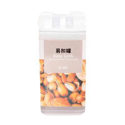 China Freshness Preservation Four-Piece Household Grain Storage Bin Transparent Plastic Sealed Storage Tank for sale