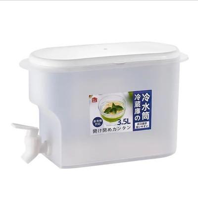 China WITH LID Refrigerator Kitchen Kettle With Tap 3.5L Large Capacity Cold Water Bucket for sale