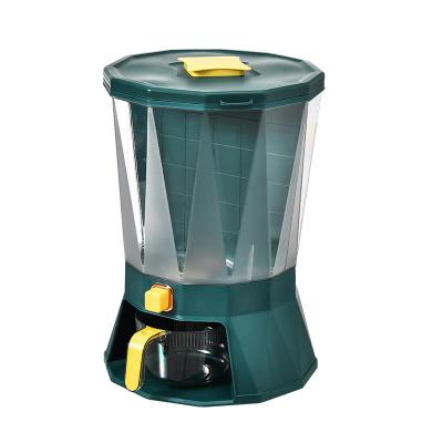 China Sustainable Household Sealed Moisture Proof And Insect Repellent Grain Storage Bin Divided Rotating Grate Rice Bucket for sale