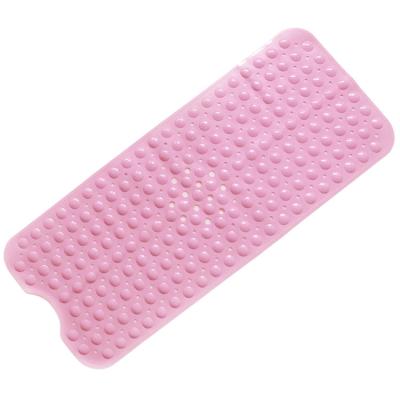 China 100*40cm Lengthened PVC Bathroom Mat Bathroom Bathtub Mat With Sustainable Non-Slip Suction Cup for sale