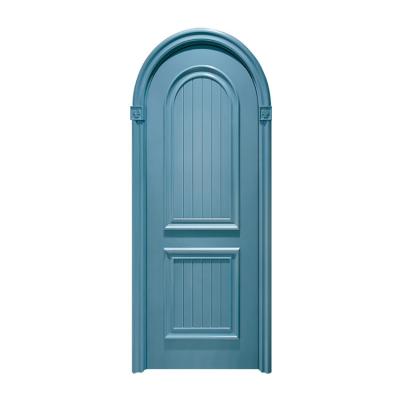 China Factory direct supply waterproof solid wood arch doors, arch arch doors, Nordic style set solid wood composite arch doors for sale