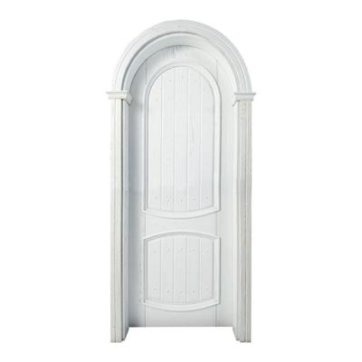 China Waterproof Nordic style arch door bathroom oak paint door kitchen arch solid wood interior factory for sale