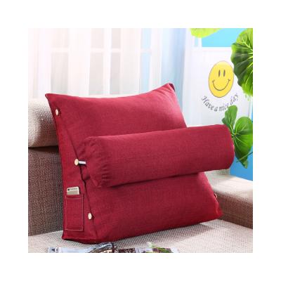 China Wholesale Washable Polyester Wedge Support Anti-Pilling Body Couch Dormitory Welded Back Cushion for sale