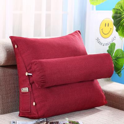 China Anti-pilling Adjustable Triangular Backrest Living Room Bedroom Office Bed Wedge Pillow Reading Rest Cushion for sale