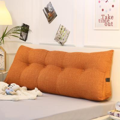 China Head Bed Sofa Cushion Lumbar Pillow Triangle Anti-pilling Reading Backrest Support Wedge Bedside Pillow for sale