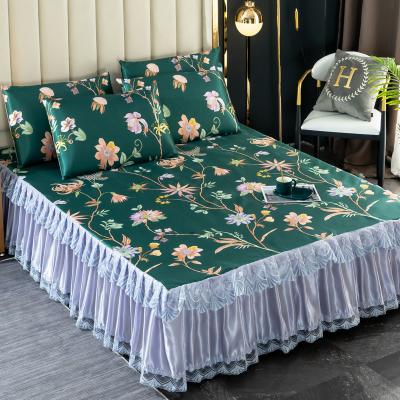 China Double Bed Hotel Large Single Nondisposable Wholesale Home Textiles Durable Silk Bed Linen High Quality Silk Bed Linens for sale