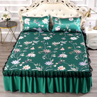 China New Ice Silk Fiber Cloth Household Goods Anti-static Cool Bedspread Factory Direct Sales Bed Sheet Sales for sale