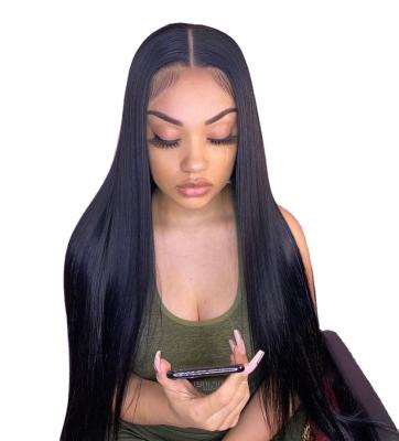 China Wholesale QYX Human Hair Lace Front 13*4 Cheap Silky Straight Wig Silky Straight Raw Wave Hair For Black Women for sale