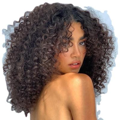 China Curly Virgin Hair QYX Curly Hair 13x4 Curly Lace Front Wigs Hair Products for sale