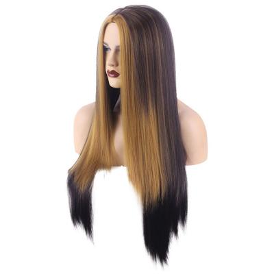 China Wholesale Lace Front Wigs Swiss Lace Short Wigs Cap Grip Women's Ice Cream Headband Long Straight Hair Factory Cheap Natural Straight Hair for sale