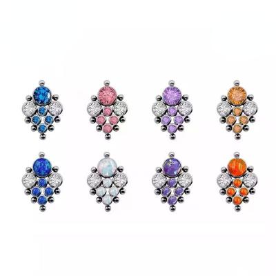 China Cute Top-Elf Titanium Helix Piercing Jewelry ASTM F136 Internally Threaded No-Piercing Earrings For Wedding Jewelry for sale