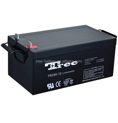 China Power battery for solar /ups battery factory maintenance free solar ups battery 12v250ah used telecom battery for sale