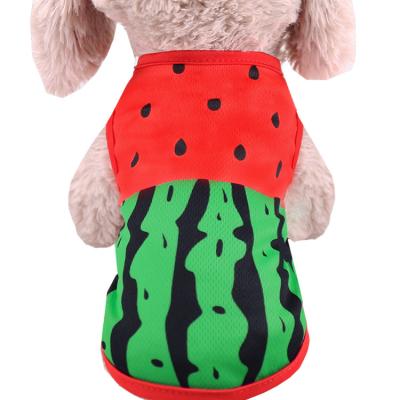 China Cheap Stocked Professional Manufacture Pet Watermelon Dress Clothes Clothing Dog for sale