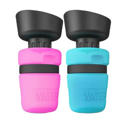 China Viable wholesale high quality blue color dog portable plastic water bottle for sale