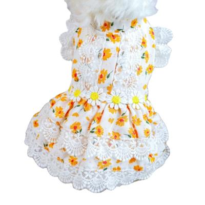 China Various Polyester Good Quality Dog Lace Dress Skirt Fashions Pet Clothes for sale