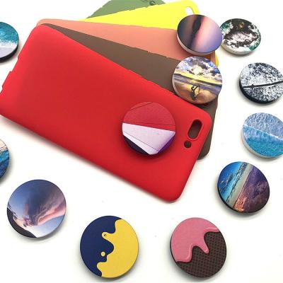 China Best Promotion Gifts Adjustable Custom Logo Sublimation Collapsible Poppings Phone Grip Holder for sale