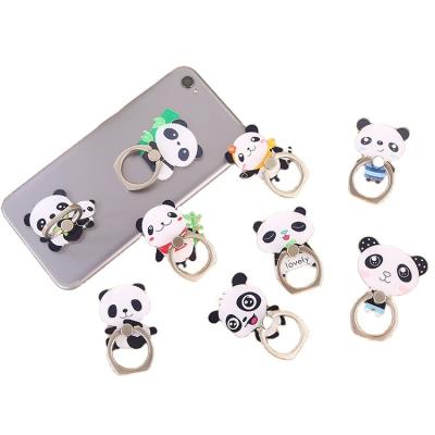 China Adjustable Wholesale Logo Shape Acrlycs Panda Ring Phone Holder Phone Accessories Custom Stand Phone Holder for sale