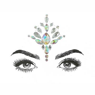 China 2019 Temporary Body Sticker Jewelry Sticker New Face Tattoo Glitter Crystal Stickers Face Gems for sale