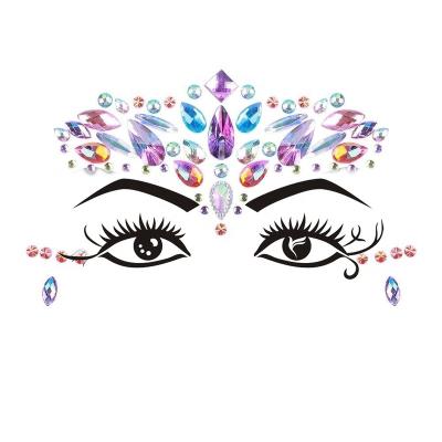 China Safe and Non-Toxic Sticker Face Jewelry Crystal Face Tattoo Sticker for sale