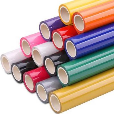 China 50m High Quality Eco-friendly Tpu/Htv Vinyl Color Silicone 3D Vinil Textil PU Heat Transfer Vinyl For Heat Press for sale