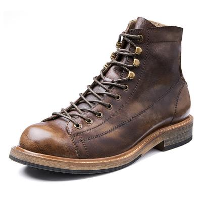 China 2021 hot sale fashion trend breathable wear-resistant western roman boots fashion rubber men's boots for sale