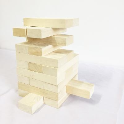 China Construction Toy Building Blocks Toy Outdoor Party Poplar Wood Jumbo Giant Tumbling Tower for sale