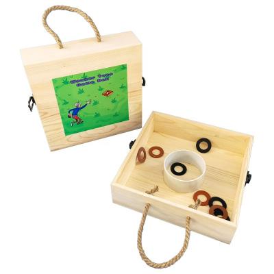 China High Quality Portable Wooden Throwing Game Set Party Family Play Together Sport Washer Toss Game for sale