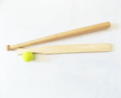 China Hard Wood Wooden Baseball Bat Hard Wood Training Set Kid Toy Enlightenment Sport Family Play Together for sale