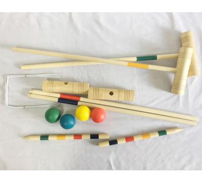 China High Quality Luxury Version Wooden Garden Game-Croquet Wood Popular Yard Games Wooden Croquet Set Big Size Set Classical Luxury Outdoor High Quality Sport for sale