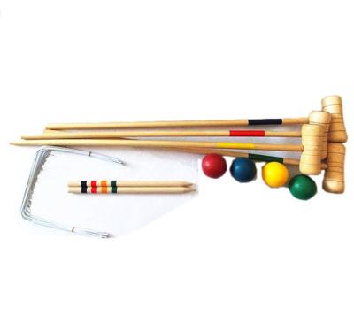 China High Quality Wooden Garden Game-Croquet Wood Popular Yard Games Wooden Croquet Set Grass Croquet Classical Outdoor High Quality Sport for sale