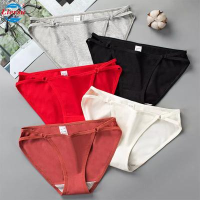 China New Liersu Ladies Briefs Antibacterial Women Underwear Lace Hot Selling Sexy Transparent Seamless Panties for sale