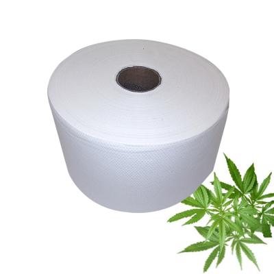 China Breathable Antibacterial Spunlace Hemp Fiber Nonwoven Fabric Roll For Tampons for sale