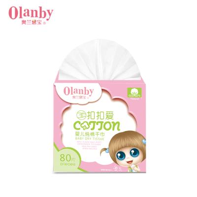 China Soft And No Spunlace Fiber Fabric High Quality Disposable Durable Cotton Nonwoven Baby Face Cloths for sale