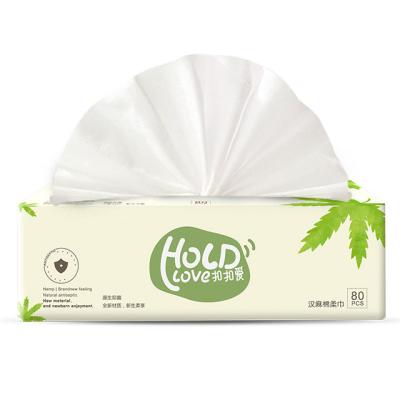 China Soft And No Fiber Disposable Face Wiping Towel Women's Pure Hemp Facial Detergent Soft Cloth for sale