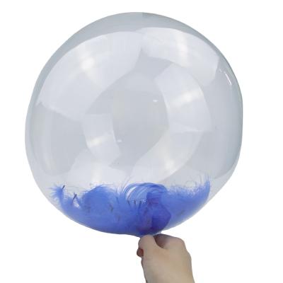 China Toy Bubble Transparent Balloons Promotional Bobo Balloons Crystal Bubble Clear Balloons for Birthday Party Bedroom Christmas Wedding Ann for sale