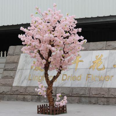 China 2021 new large mall simulation tree natural home decoration big touch cherry blossoms wishing tree for sale