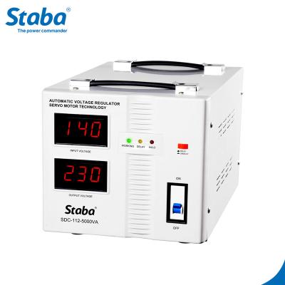 China Servo Type SVC Staba Type Voltage Stabilizer 5000VA for sale