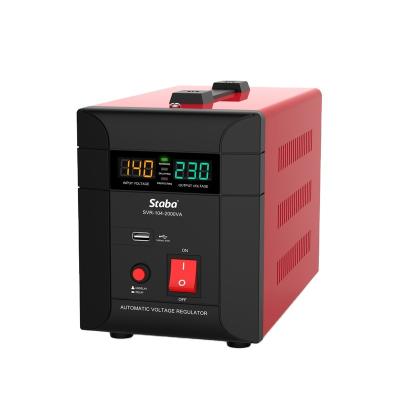 China SVC 2022 Automatic Voltage Regulator Stabilizer 2000VA AC Servo Motor Auto Type SDC for sale