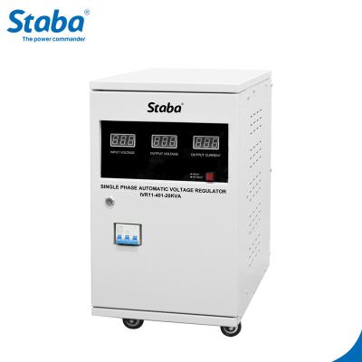 China SVC mainline voltage stabilizer displayer svc 15kva digital automatic voltage regulator for sale