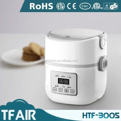 China 2017 TFAIR Plastic HTF-3005 1.3L Product Kitchen Appliances Stainless Steel Housing Multi Purpose Material Rice Cooker for sale