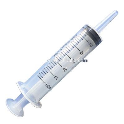 China Disposable Plastic Injection Catheter Tip Irrigation Feeding Syringes 60ml For Animals For Pets for sale