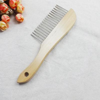 China Factory Sustainable Supply Wholesale Horse Hair Comb With Wooden Handle for sale